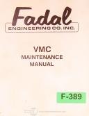 Fadal-Fadal VMC Maintenance, Electricals, Adjustments Diagnostics Manual 1988-VMC-01